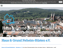 Tablet Screenshot of hausundgrund-neheim-huesten.de